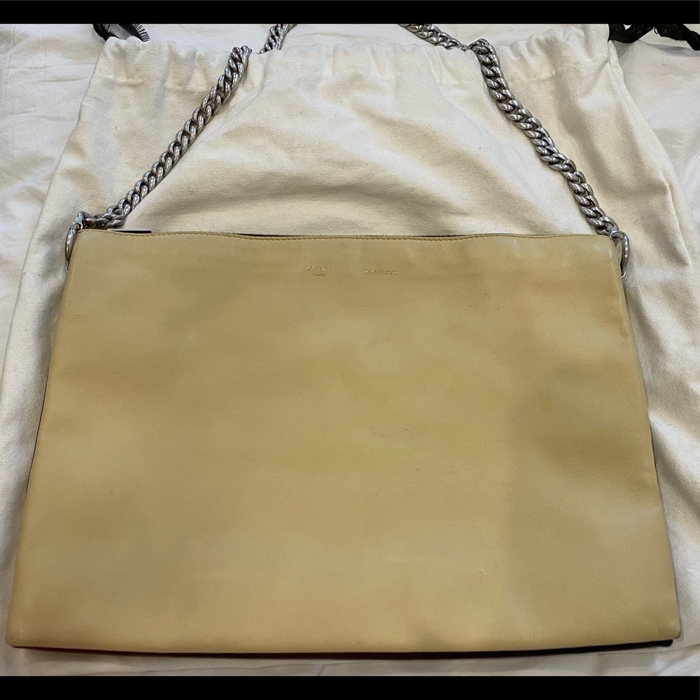 Céline Clutch Trio Handbag Multicolor Lambskin